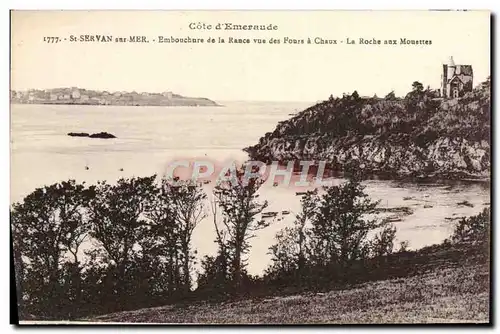 Cartes postales St Servan sur Mer Embouchure de la Rance Vue Des Fours a Chaux La Roche aux mouettes