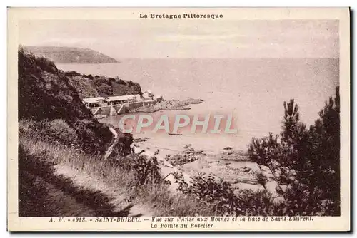 Cartes postales Saint Brieuc Vue Sur l&#39anse aux Moines et la baie de Saint Laurent La pointe du Roselier