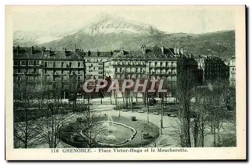 Cartes postales Grenoble Place Victor Hugo et le Moucherotte