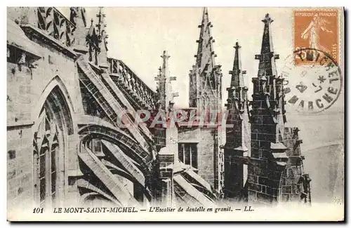 Cartes postales le Mont Saint Michel L&#39Escalier de Dentelle en Granit