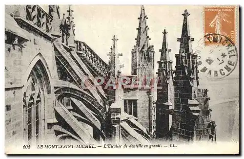 Cartes postales le Mont Saint Michel L'Escalier de Dentelle en Granit