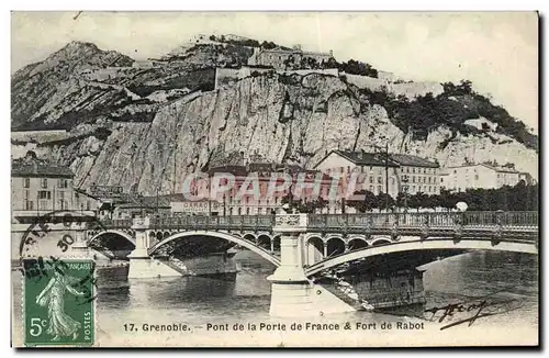 Ansichtskarte AK Grenoble Pont de la Porte de France Fort de Rabot