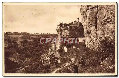 Ansichtskarte AK Rocamadour Vue Generale au levant