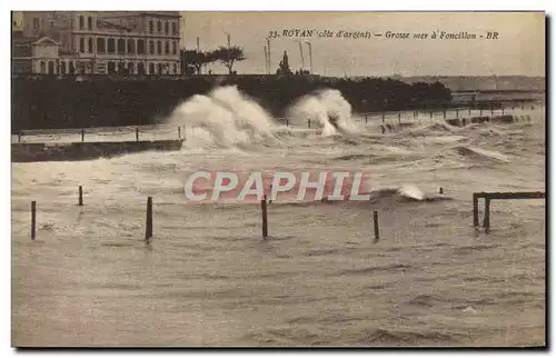 Cartes postales Royan Grosse Mer a Foncillon