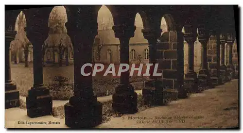 Cartes postales Mortain Ancienne abbaye Blanche Galerie du cloitre