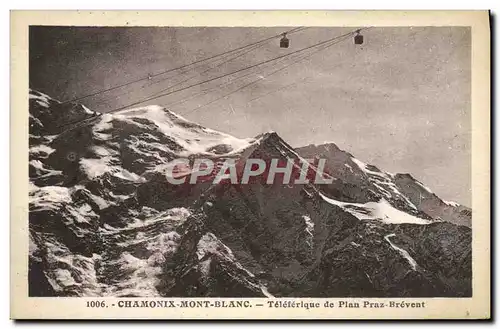 Ansichtskarte AK Chamonix Mont Blanc Teleferique du Plan Praz Brevent