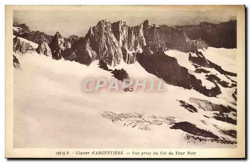 Ansichtskarte AK Glacier D&#39Argentiere Vue Prise Du Col Du Tour Noir