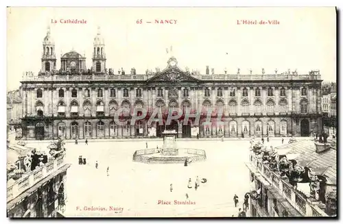 Cartes postales Nancy Le Cathedrale Hotel de ville