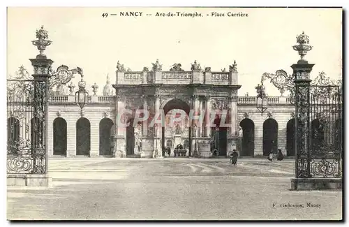 Cartes postales Nancy Arc De Triomphe