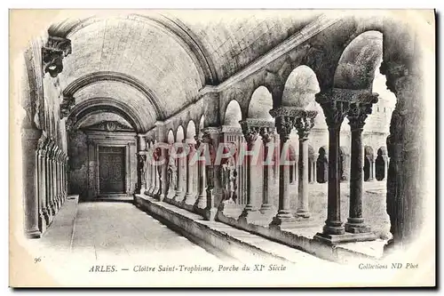 Cartes postales Arles Cloitre Saint Trophisme Porche Du 11eme