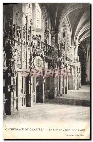 Ansichtskarte AK Cathedrale De Chartres Le Tour Du Choeur