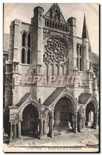 Ansichtskarte AK Chartres Portail Nord De La Cathedrale