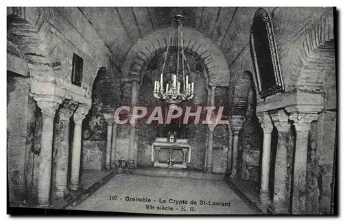 Cartes postales Grenoble La Crypte De St Laurent