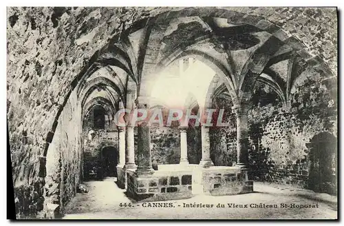 Cartes postales Cannes Interieur Du Vieux Chateau St Honorat