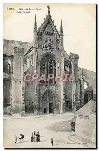 Cartes postales Reims Basilique Saint Remi Petit Portail