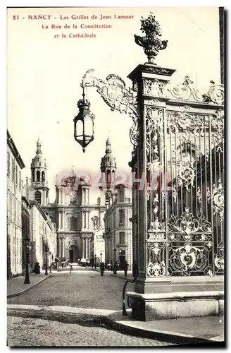 Cartes postales Nancy Les Grilles De Jean Lamour