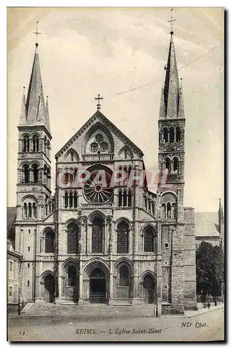 Cartes postales Reims L'Eglise Saint Remy