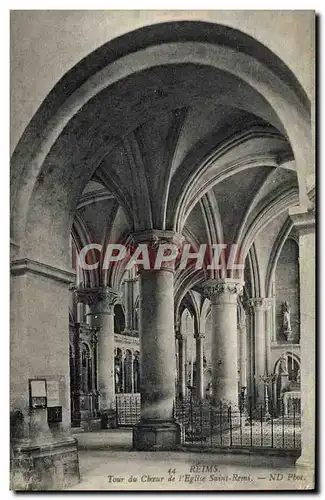 Ansichtskarte AK Reims Tour Du Choeur De I&#39Eglise Saint Remi