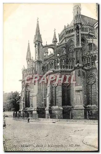 Ansichtskarte AK Reims Abside De La Cathedrale