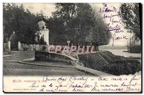 Ansichtskarte AK Melun Promenade De Vaux