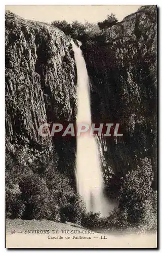 Ansichtskarte AK Environs De Vic Sur Cere Cascade de Faillitoux