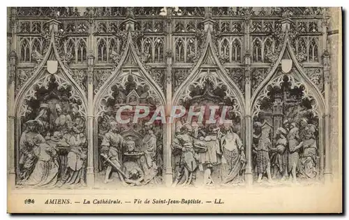Cartes postales Amiens Le Cathedrale Vie De Saint Jean Baptiste