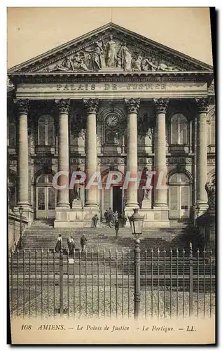 Cartes postales Amiens Le Palais De Justice Le Portique