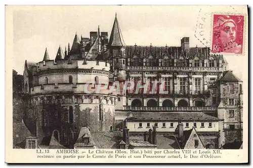 Cartes postales Amboise Le Chateau