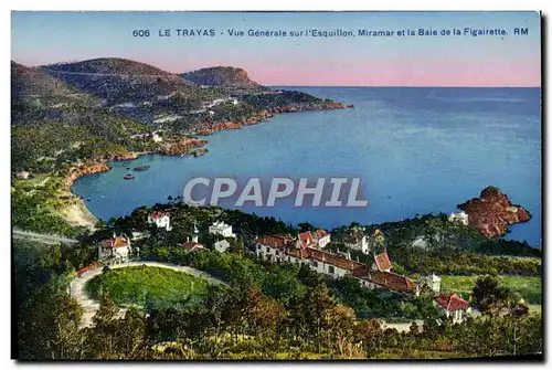 Cartes postales Le Trayas Vue Generale sur l&#39Esquillon Miramar et la baie de la Figairette