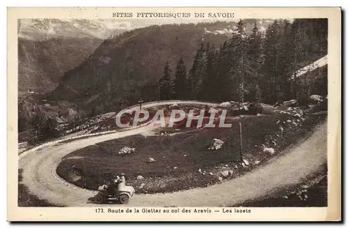 Ansichtskarte AK Sites Pittoresques De Savoie Route de la Giettaz au col des Aravis Les lacets