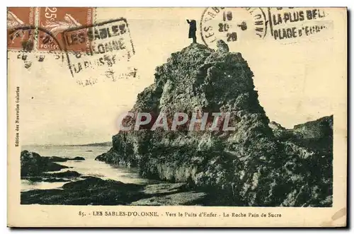 Cartes postales Les Sables D&#39Olonne Vers Le Puits D&#39Enfer La roche Pain de sucre