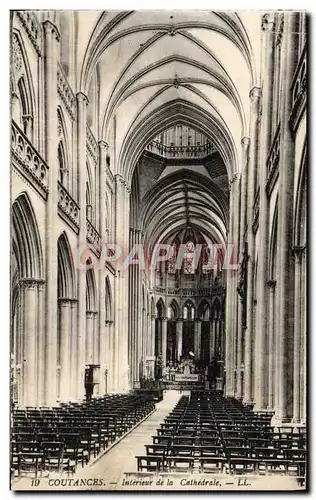 Ansichtskarte AK Coutances Interieur De La Cathedrale