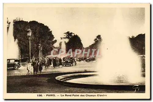 Cartes postales Paris Le Rond Point Des Champs Elysees