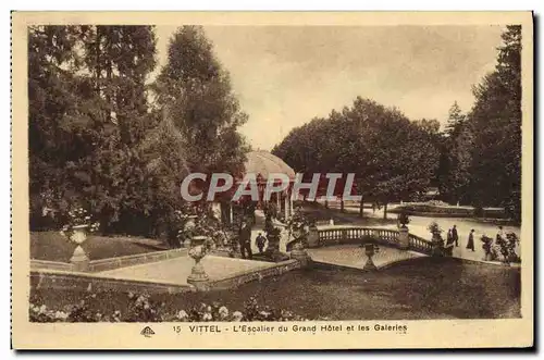 Cartes postales Vittel L&#39Escalier Du Grand Hotel Et Les Galeries