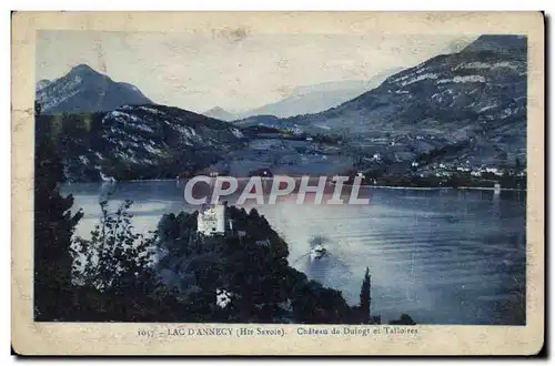 Cartes postales Lac D&#39Annecy Chateau De Duingt et Talloires