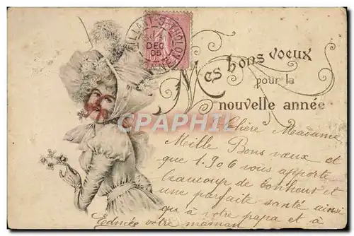 Cartes postales Mes Bons Voeux Femme