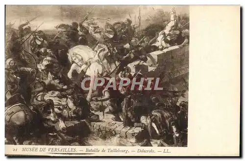 Cartes postales Musee De Versailles Bataille De Taillebourg Delacroix