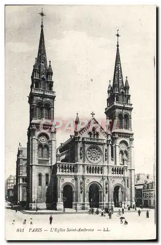 Ansichtskarte AK Paris L&#39Eglise Saint Ambroise