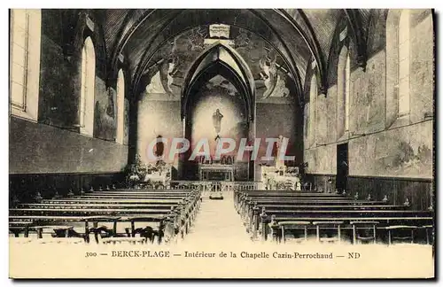 Cartes postales Berck Plage Interieur De La Chapelle Cazin Perrochaud