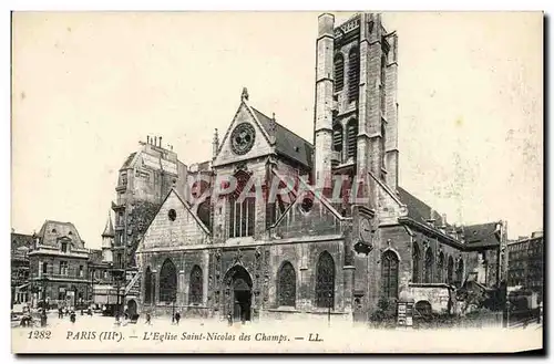 Cartes postales Paris L&#39Eglise Saint Nicolas Des Champs