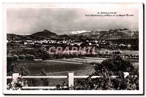 Cartes postales moderne Annemasse Vue Generale Le Mole Et Le Mont Blanc