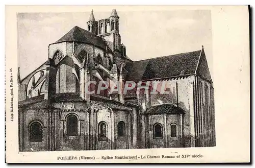 Cartes postales Poitiers Eglise Montierneuf Le Chevel Roman