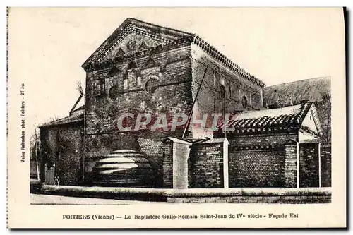 Cartes postales Poitiers Le Baptistere Gallo Romain Saint Jean Du 4eme
