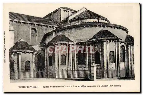 Cartes postales Poitiers Eglise St Hilaire Le Grand Les Absides romanes du chevet