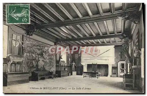 Cartes postales Cyateau De Meillant La Salle D'Armes Cerf