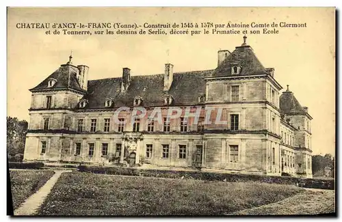 Cartes postales Chateau D&#39Ancy Le Franc