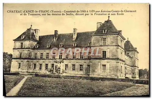 Cartes postales Chateau D'Ancy Le Franc