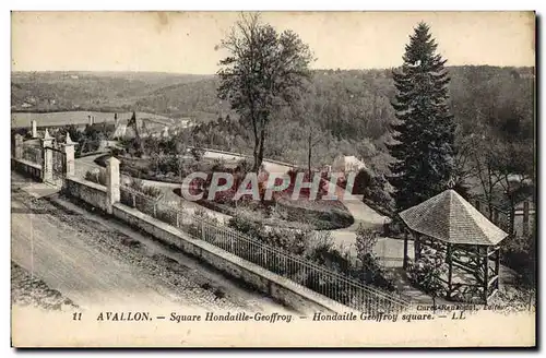 Cartes postales Avallon Square Hondaille Geoffroy