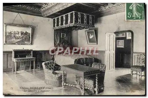Cartes postales Chateau Meillant La Chambre D'Honneur
