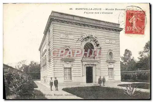 Cartes postales Mantes La Jolie Musee Duhamel Facade Rue l&#39Evesque